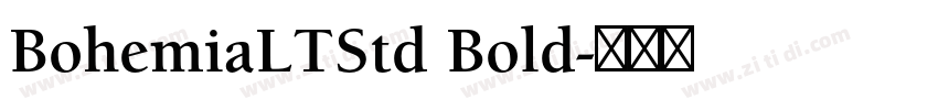 BohemiaLTStd Bold字体转换